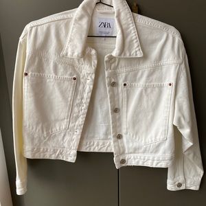 Brand new Zara white jean jacket
